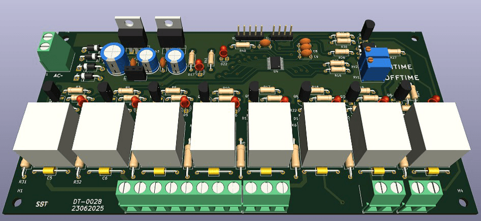 Interface Timer Relay Card - Eight Channel